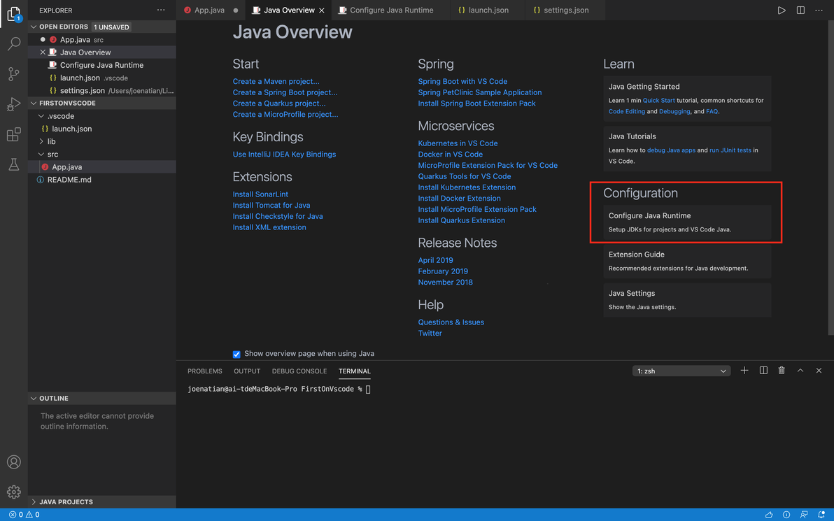 VSCode Java Vscode java