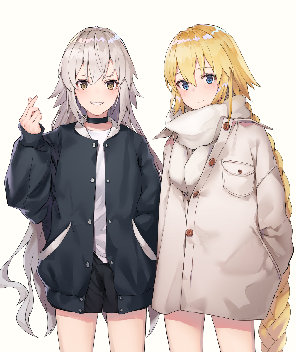 fgo 插图 【二百五十】白贞与黑贞.私服