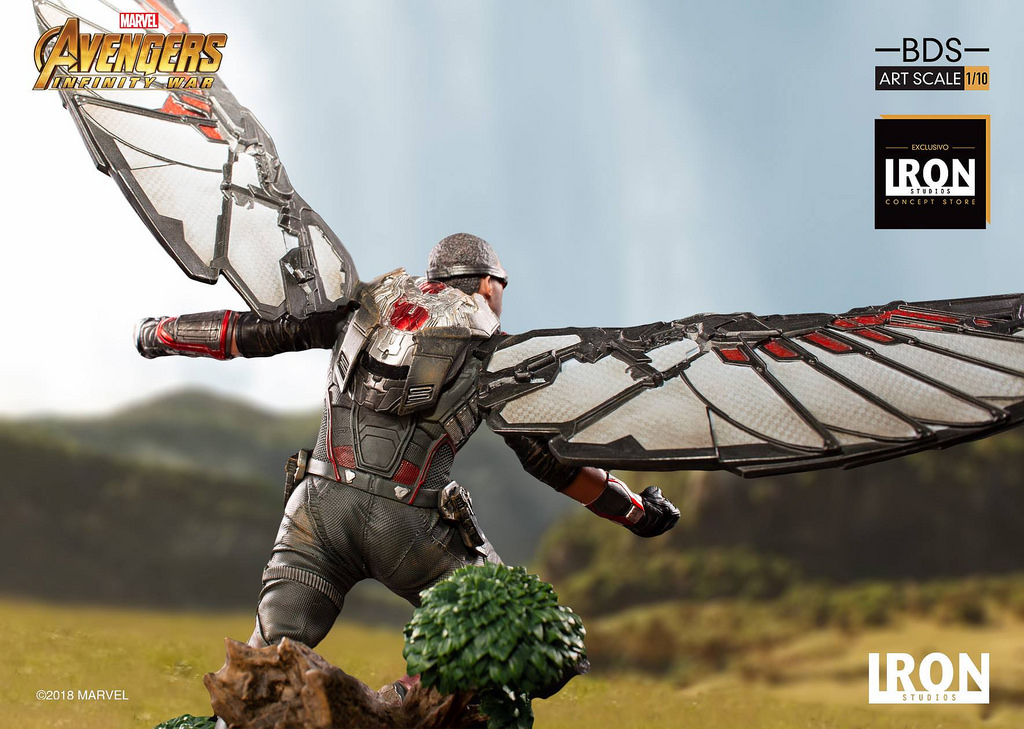 iron studios《复仇者联盟3:无限战争》1/10 猎鹰 雕像 开售公布