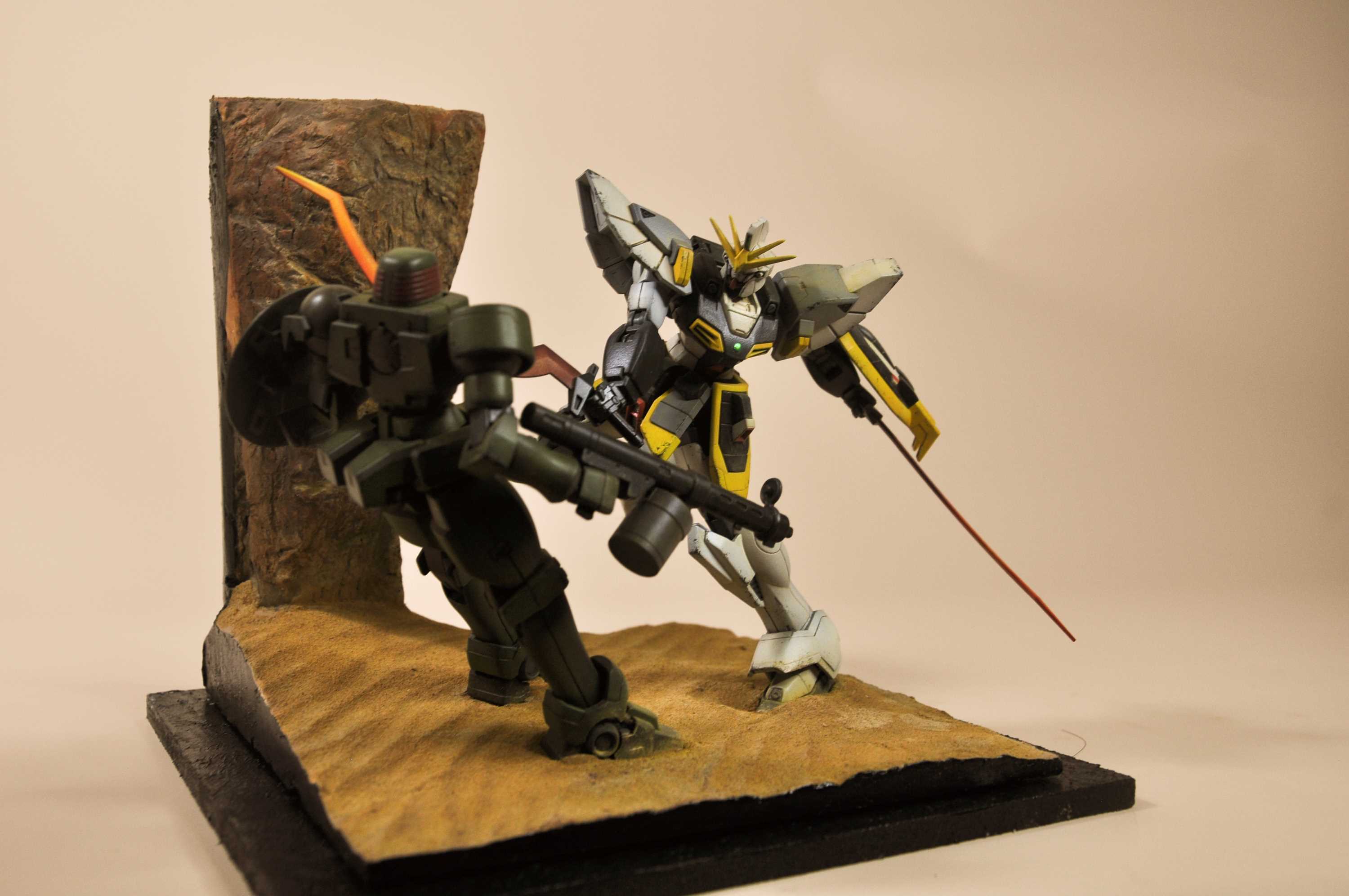 达人佳作hg沙漠高达场景