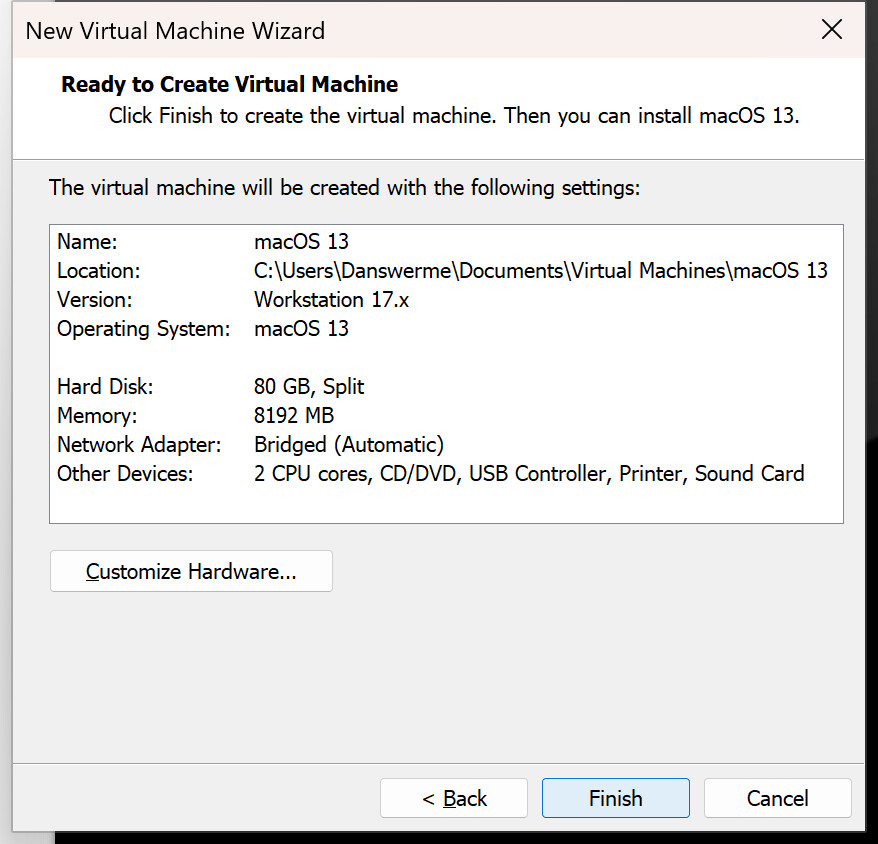 VMware Workstation Pro 17 安装原版 macOS 13 哔哩哔哩