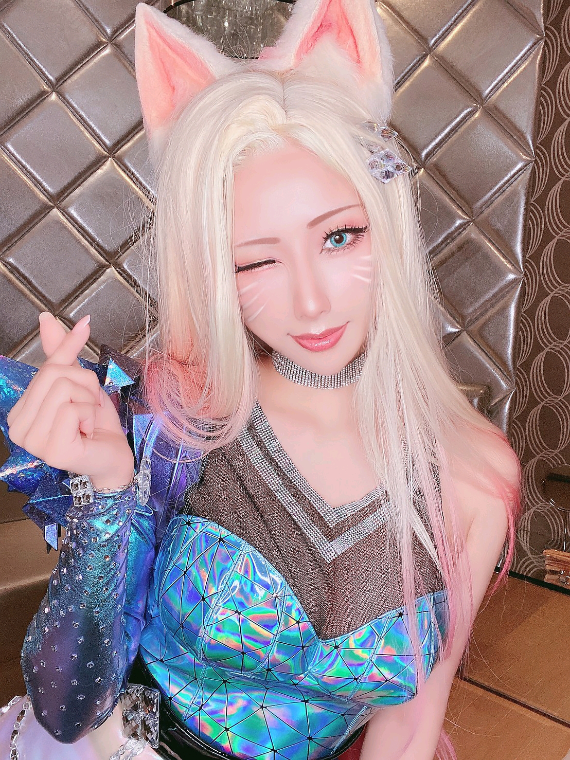 Cos写真丨HaneAme雨波 - League of legends_Ahri_KDA All out - 哔哩哔哩