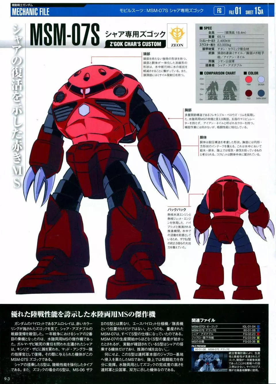 【一曰Acg】新高达战记超百科 第009期 MSM-07S 夏亚专用魔蟹 日文原版 - 哔哩哔哩