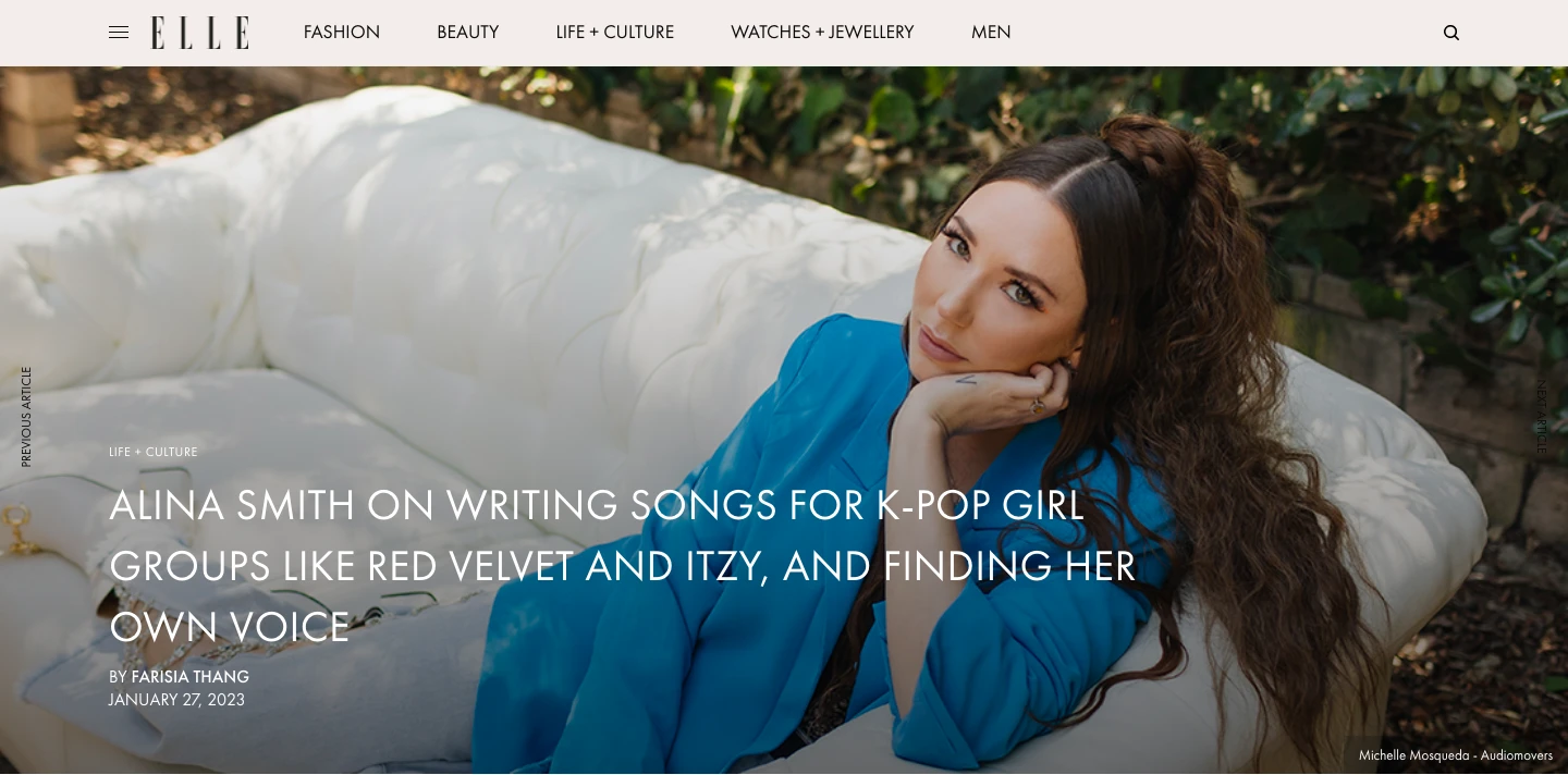 采访KPOP制作人Alina Smith Elle Singapore 哔哩哔哩