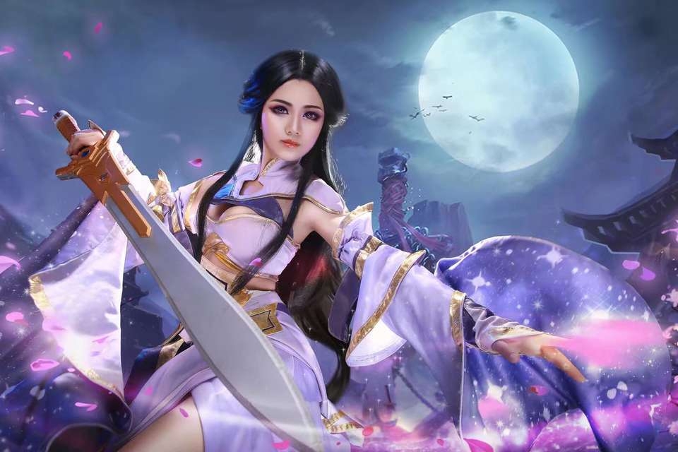cos王者荣耀紫霞露娜