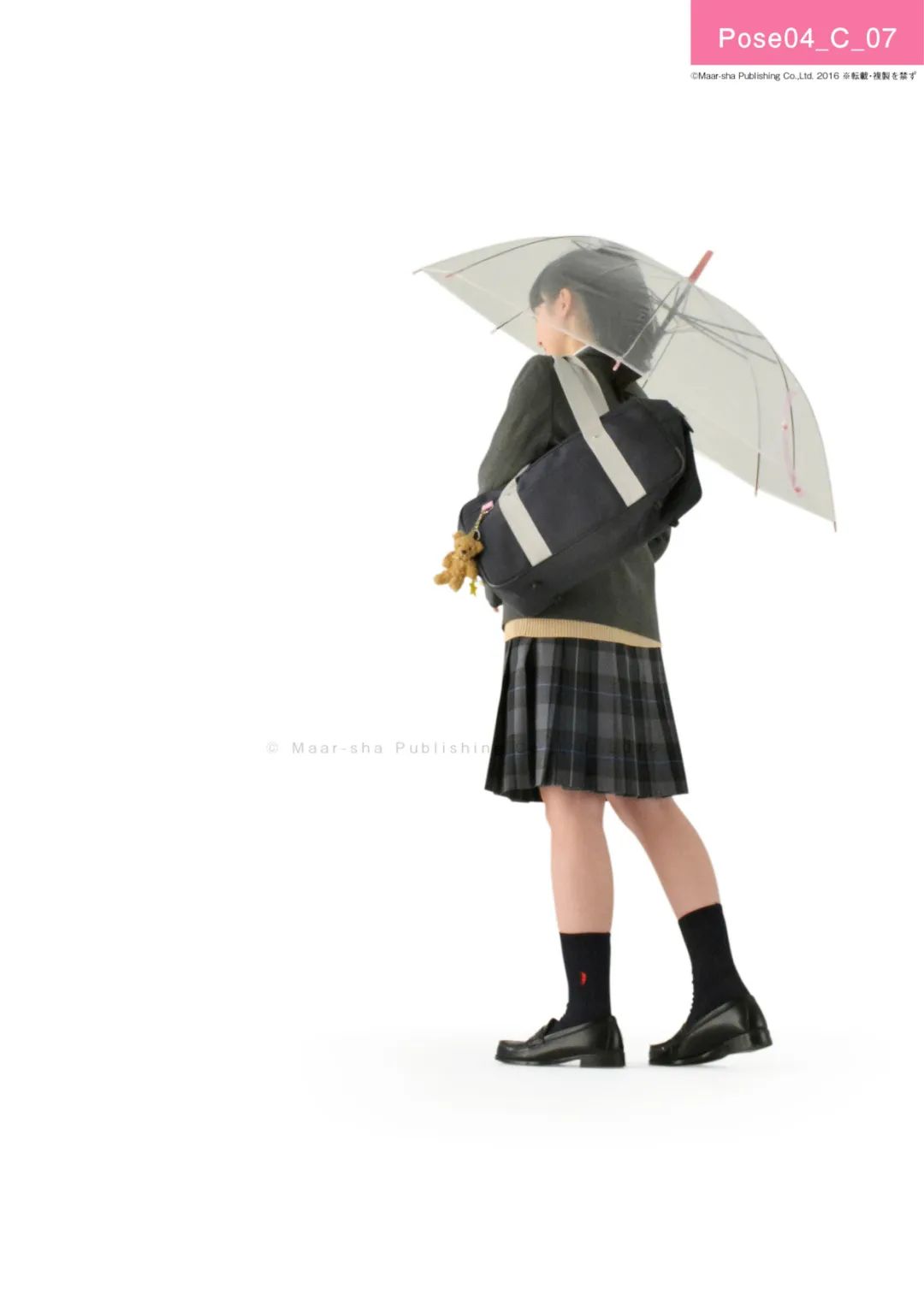 女孩撑伞在雨中漫步图片_儿童插画_动漫卡通_图行天下图库