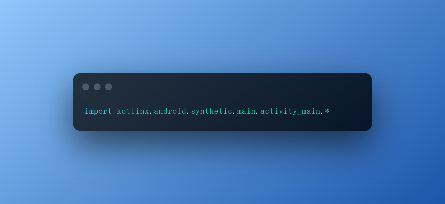 【Kotlin】Kotlin中代替ButterKnife的视图绑定方法 哔哩哔哩