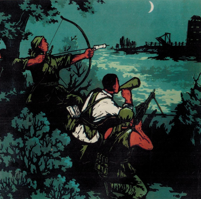 抗日战争时期绘画图片