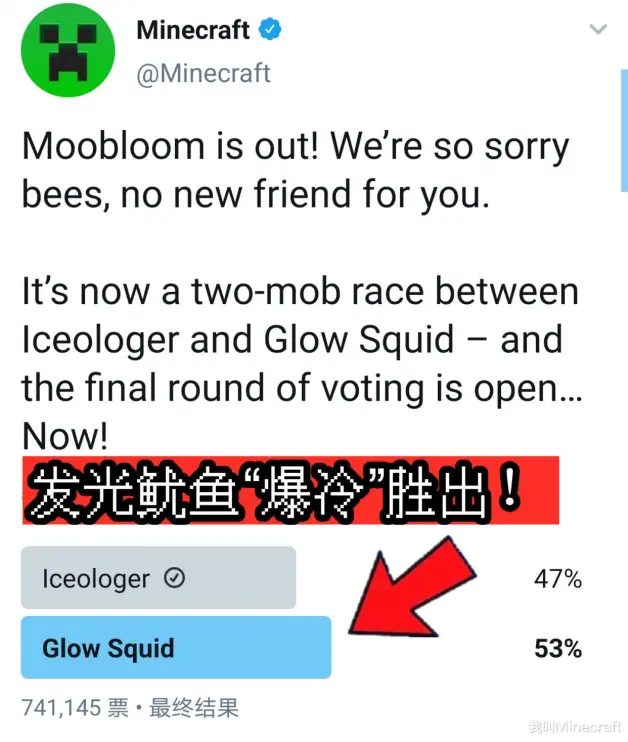 Minecraft Live 洞穴 山崖更新 发光鱿鱼 爆冷 赢得了投票 哔哩哔哩