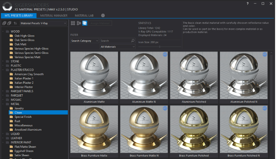 Sigershaders xs material presets studio v2 5 0 