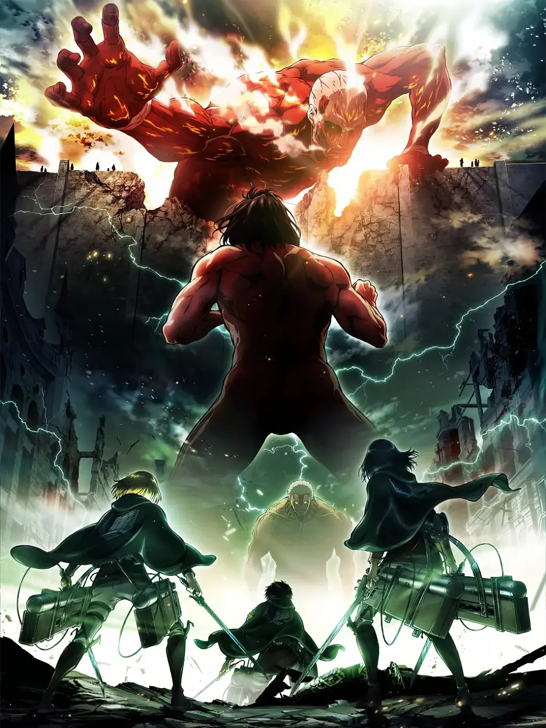 《进击的巨人全系列》官方宣传海报,视觉图