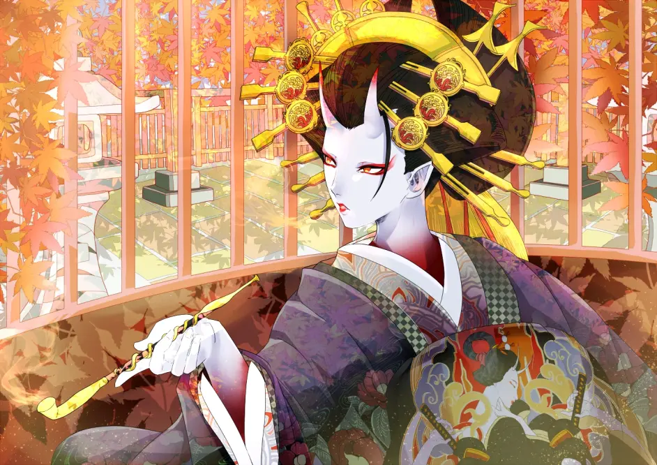 于夜晚灿烂绽放 花魁插画特辑21 04 19 哔哩哔哩