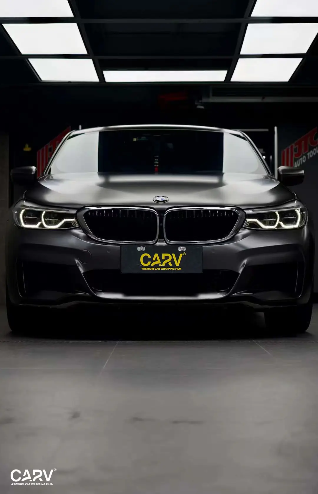 宝马gt630i卡孚改色膜山灰,冷峻典雅