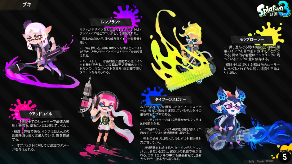 スプラトゥーン3計画 ゲームコンセプトの概要 哔哩哔哩