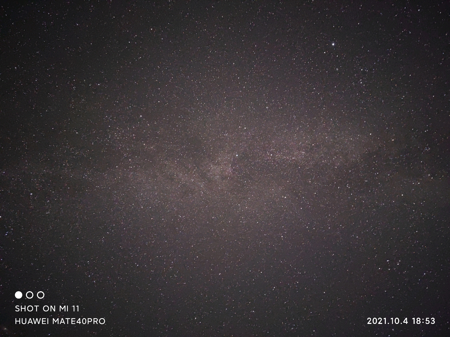 小米11拍摄的秋季大银河怎么样?