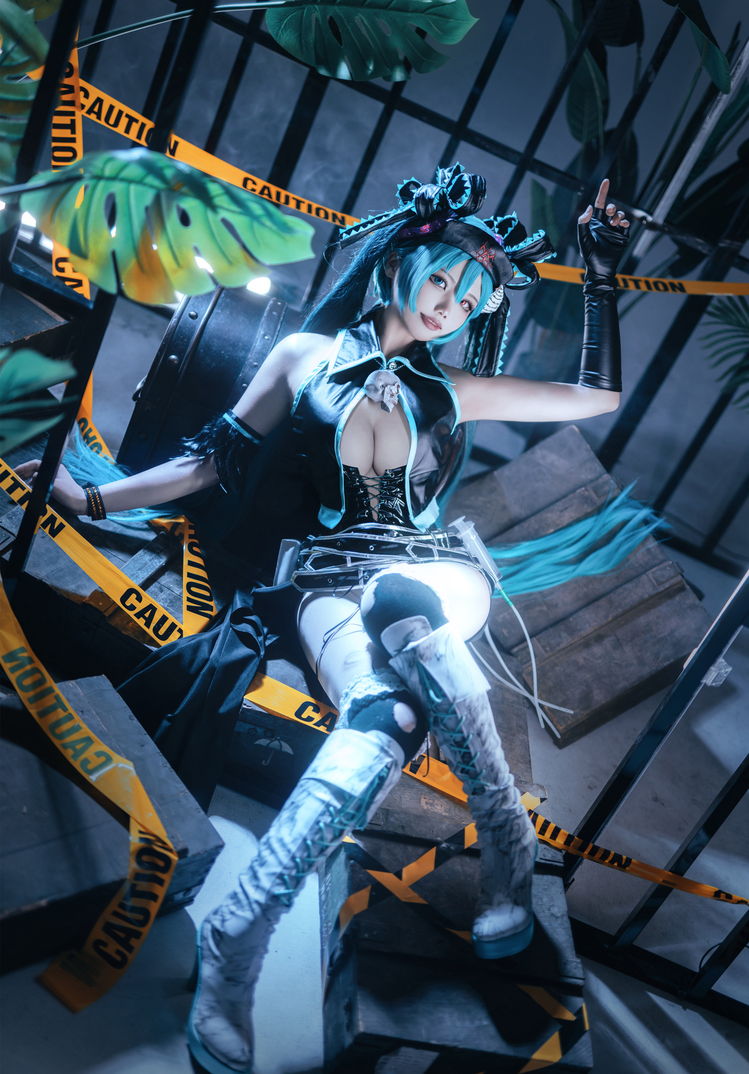 墨色的团子_墨舒初音未来骸音钙cosplay9