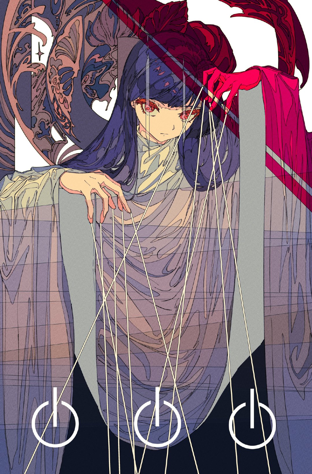 "吃饱喝足 吹着海风 嗯~舒服~" 画师 焦茶