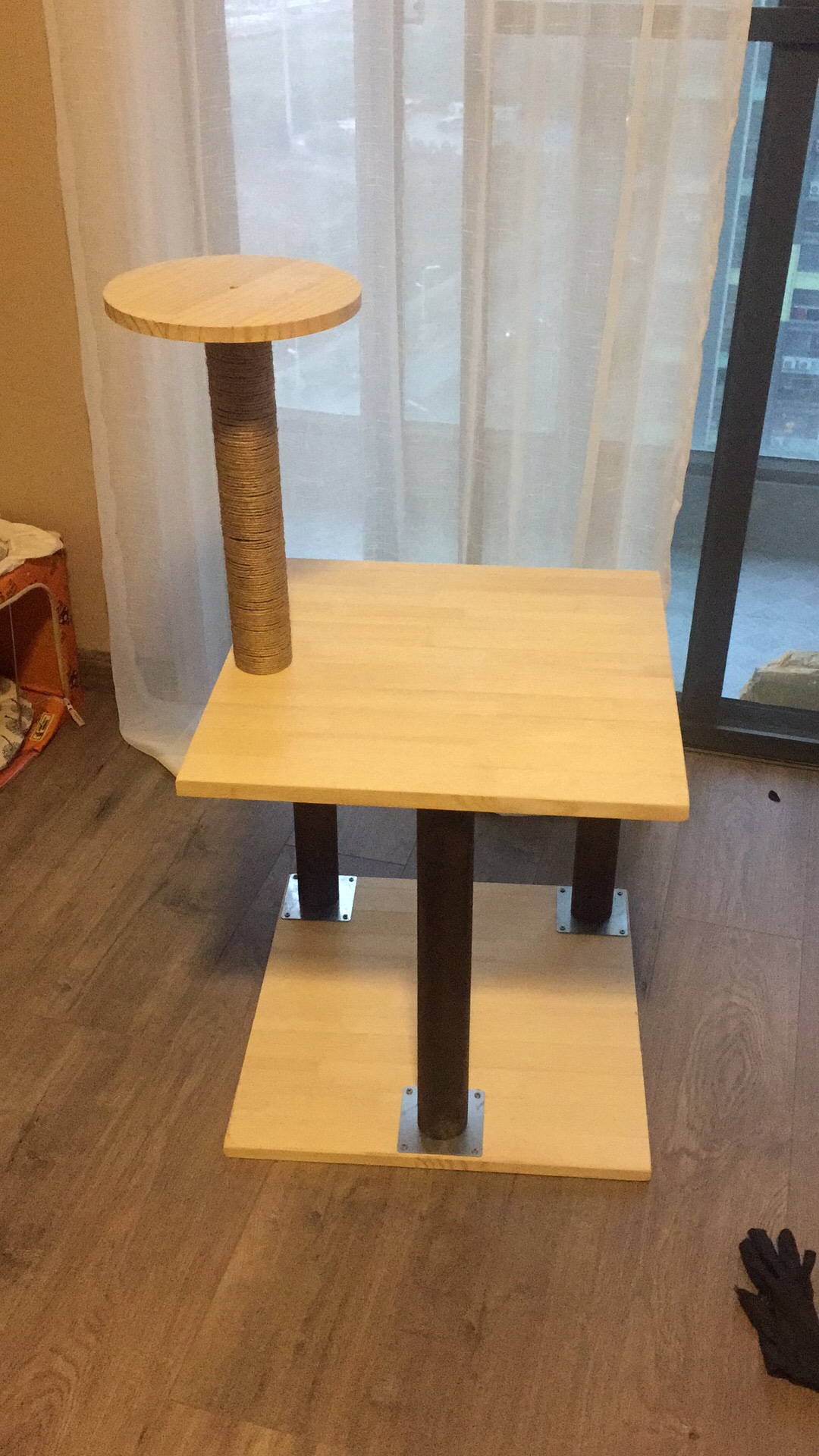 自制猫爬架来一个~