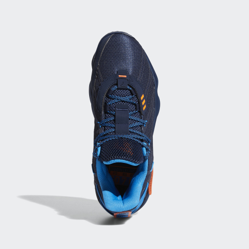 adidas dame 7"蓝黑"配色发售:鞋面反光效果加持,颜值不俗