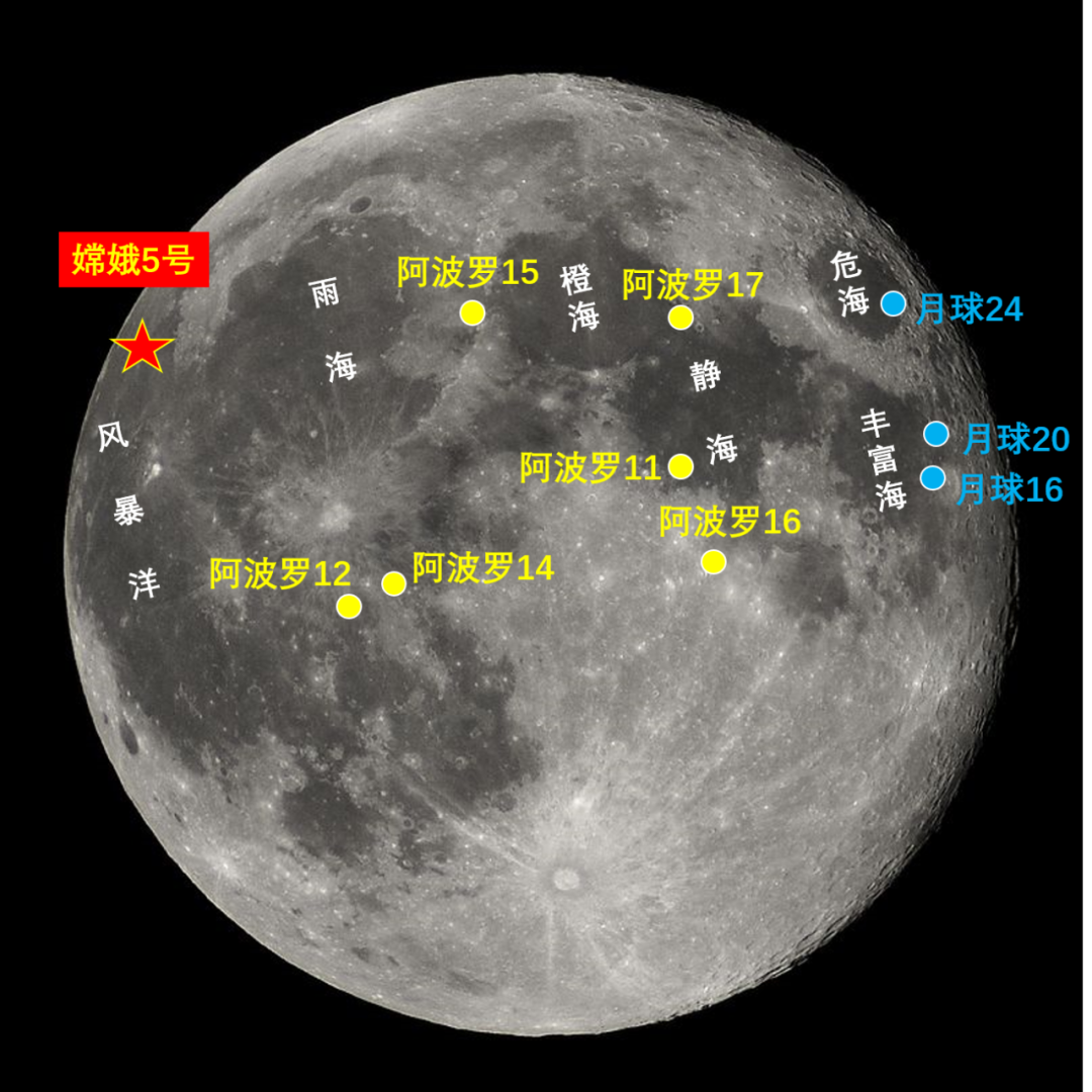 月球地名图图片