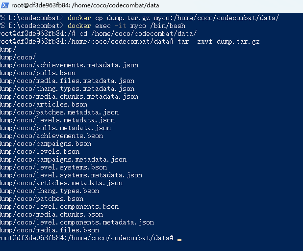 Docker codecombat 