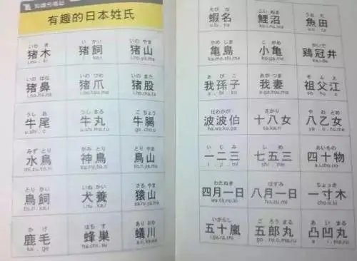 为啥日本人还有姓 猪头 的 有趣的日本姓氏 哔哩哔哩