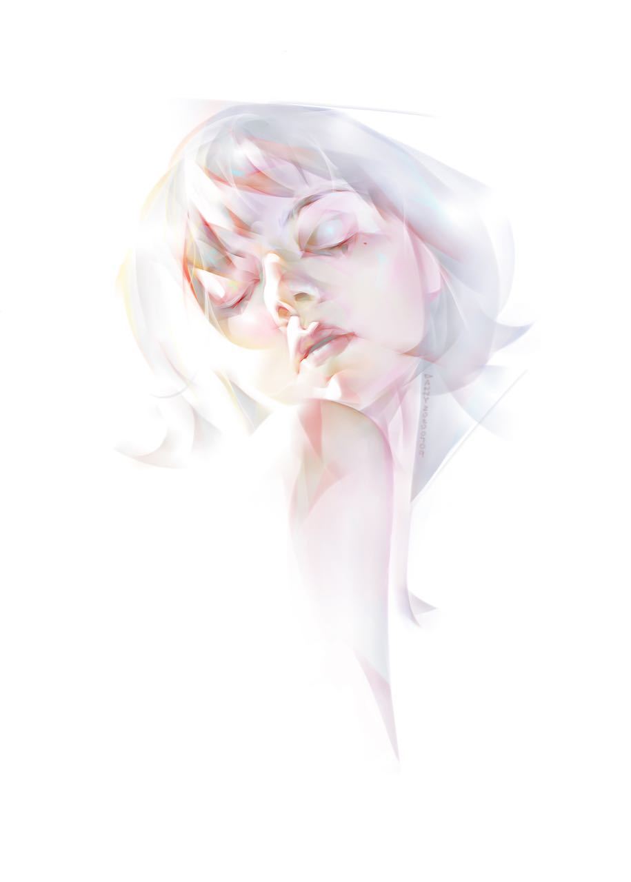 干净的笔触切割,叠加画法塑造人物 惊艳且舒服 插画师 dannylailai