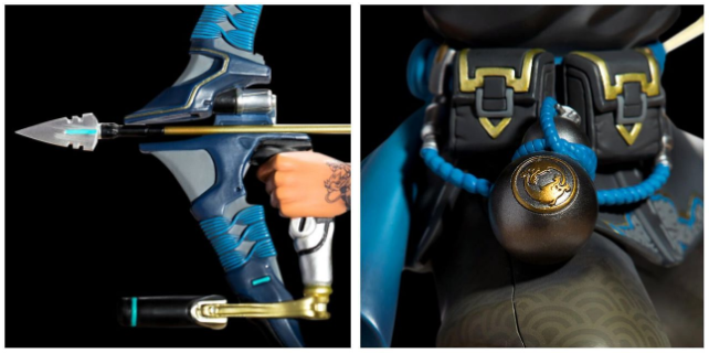 《守望先锋》公开新雕像「半藏」 重现拉弓英姿