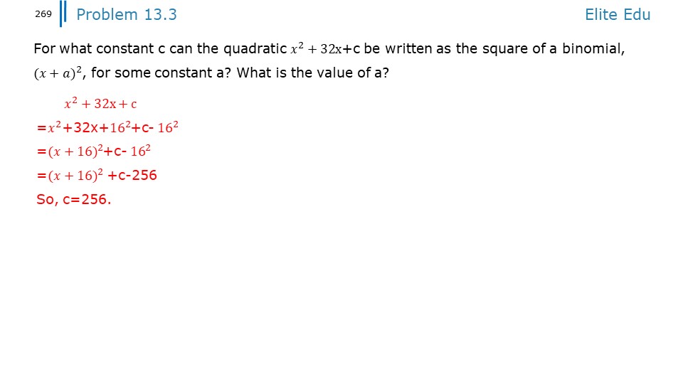Introduction to algebra aops chapter 13 quadratic equations 