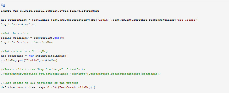 Soapui接口测试之cookie设置
