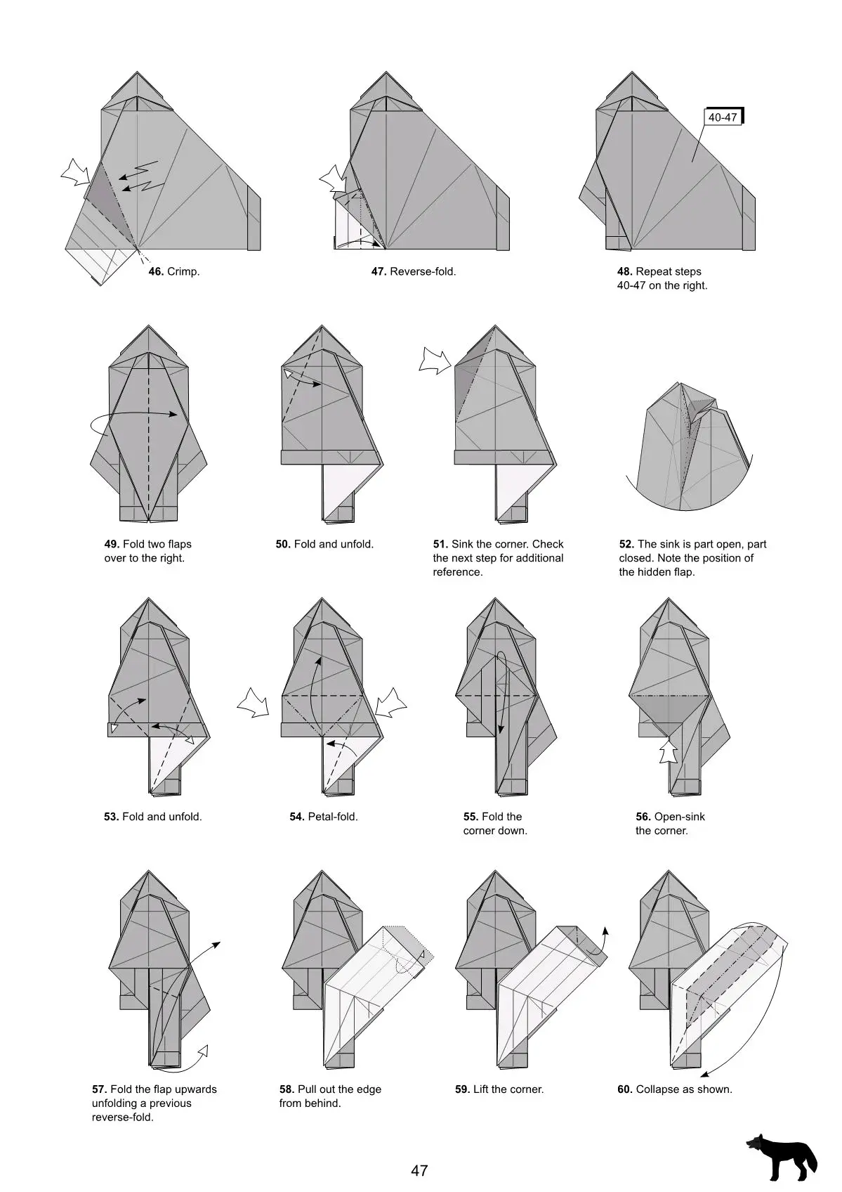 折纸加藤狼图解 - 哔哩哔哩