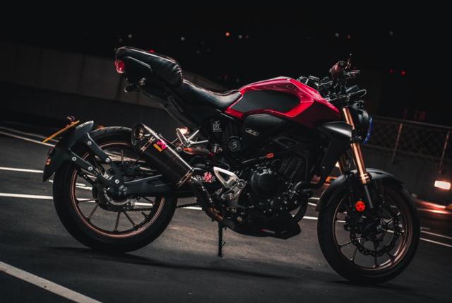 质感不输大排,本田入门级cb300r街车改装案例