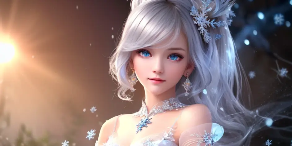 (ai绘画)冰雪古风美女一(1)