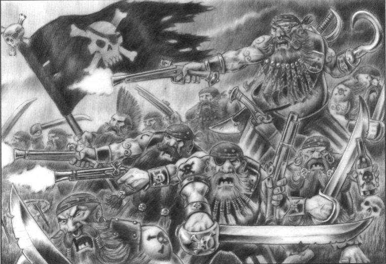 【中古战锤科普】战犬佣兵队介绍之三:隆·卓屠夫海盗(补档)