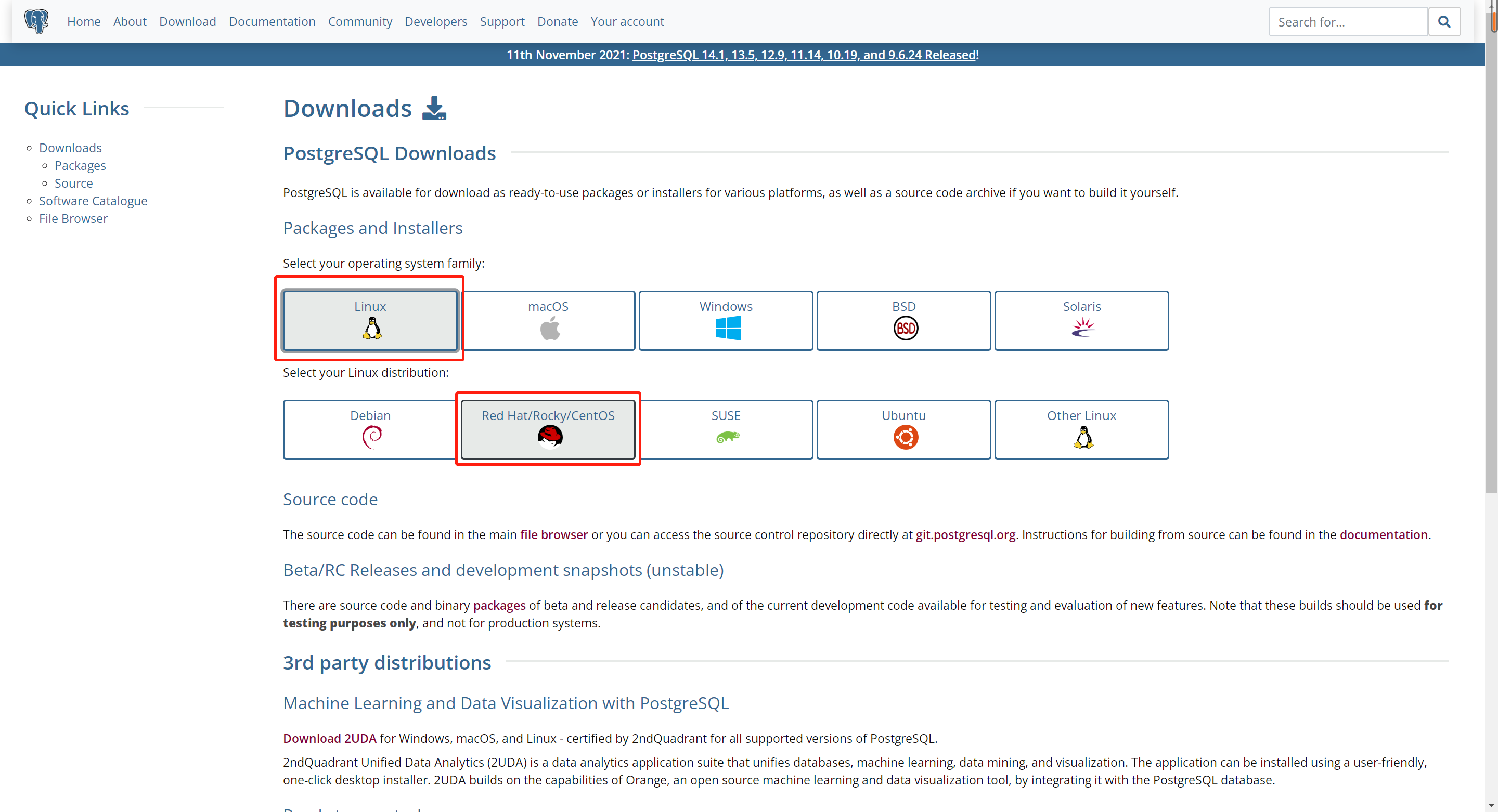 centos8-postgressql