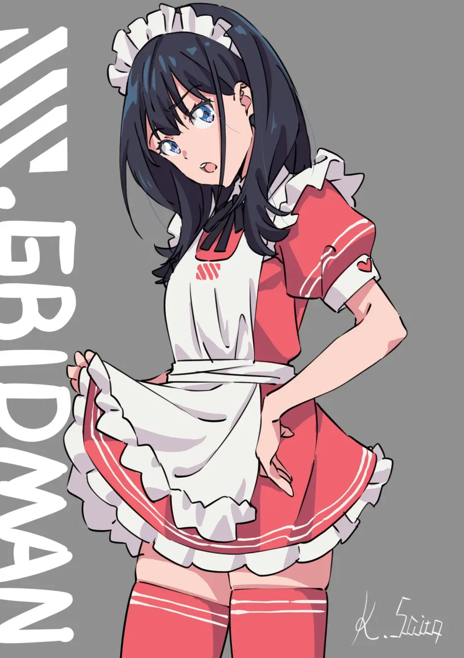 Ssss Gridman 宝多六花身着女仆装 官方壁纸合集放出 哔哩哔哩