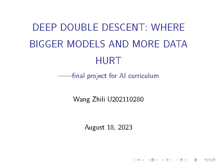 Just One Project For AI Curriculum 