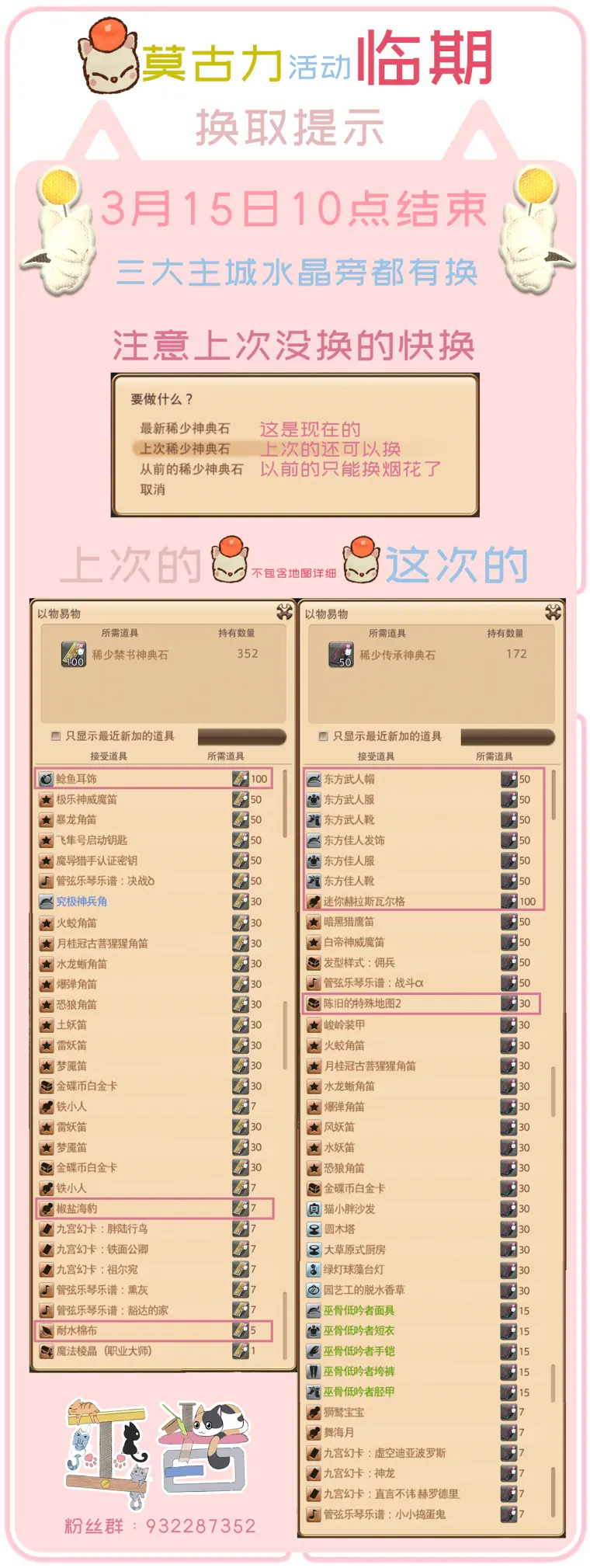 Ff14 莫古稀少神典石过期警告 哔哩哔哩