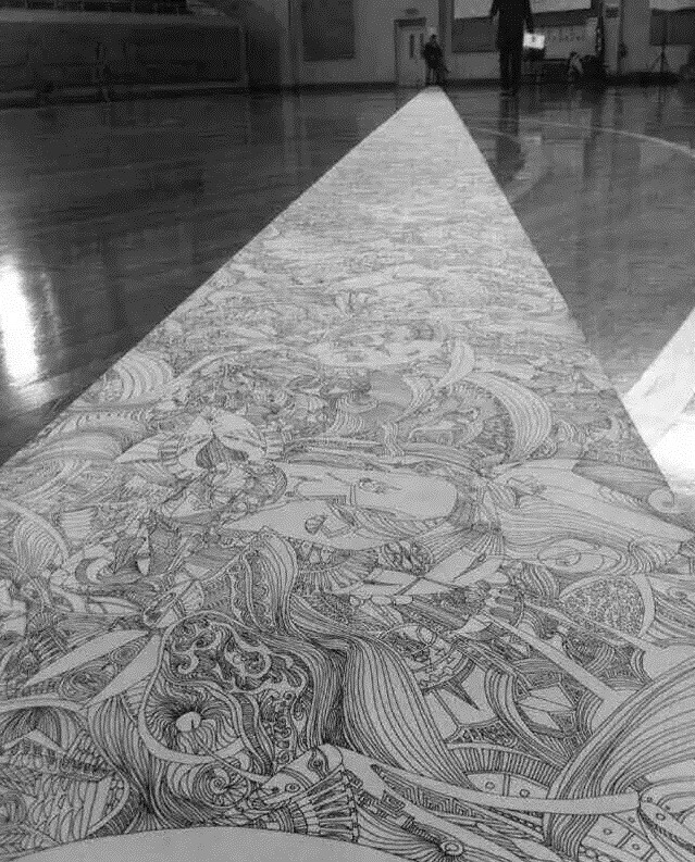 徐静蕾 43岁的徐静蕾, 凭着对绘画的热爱, 每天都拿起画笔练习 , 汪化