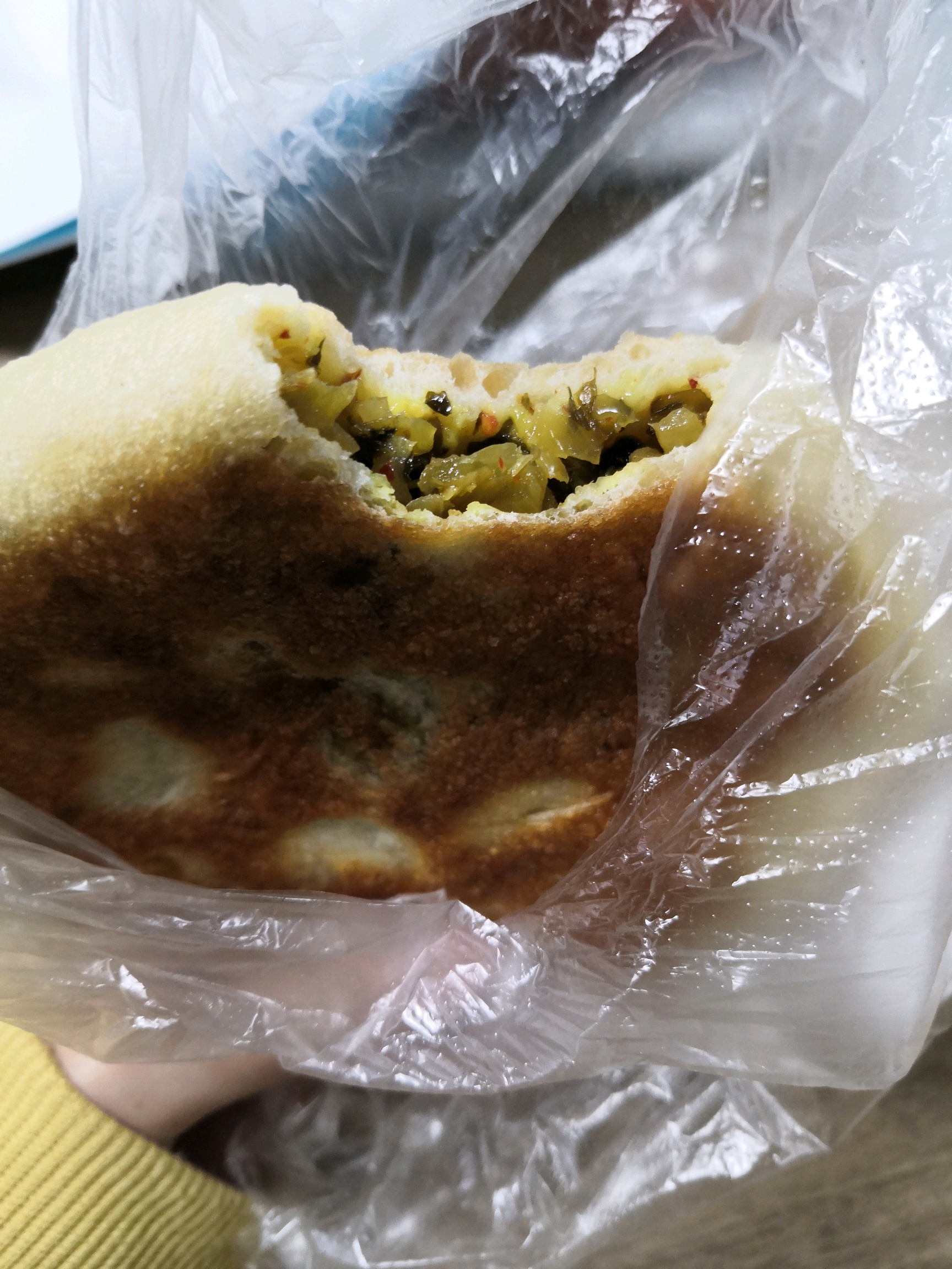 午餐 雪菜馅饼 金丝饼