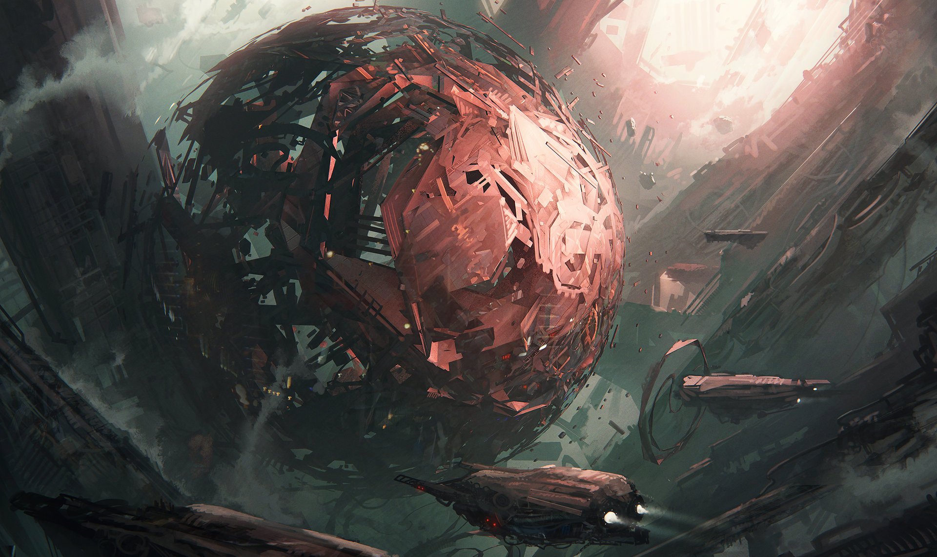 堪比科幻大片92年艺术总监的场景原画有多震撼