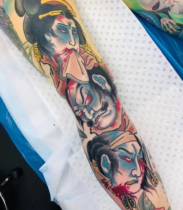 刹车印老传统日式乌鲁木齐纹身图案图片手稿推荐