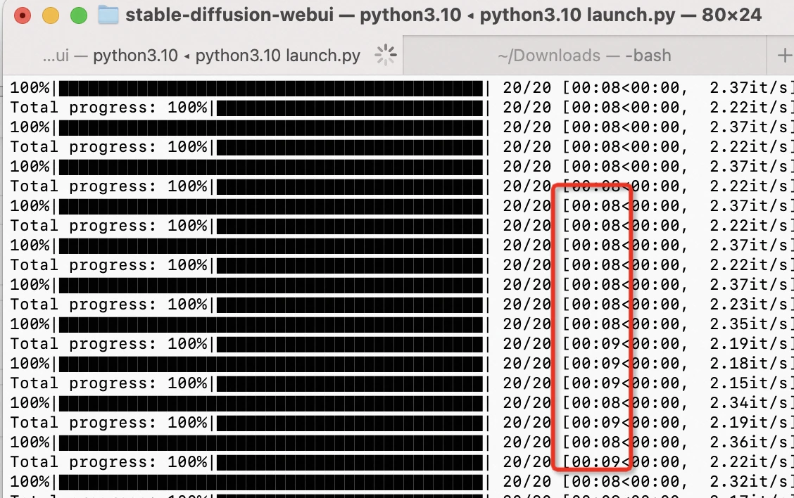 Stable diffusion mac m1 gpu 10s 