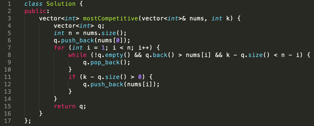 LeetCode 1673. Find the Most Competitive Subsequence - 哔哩哔哩