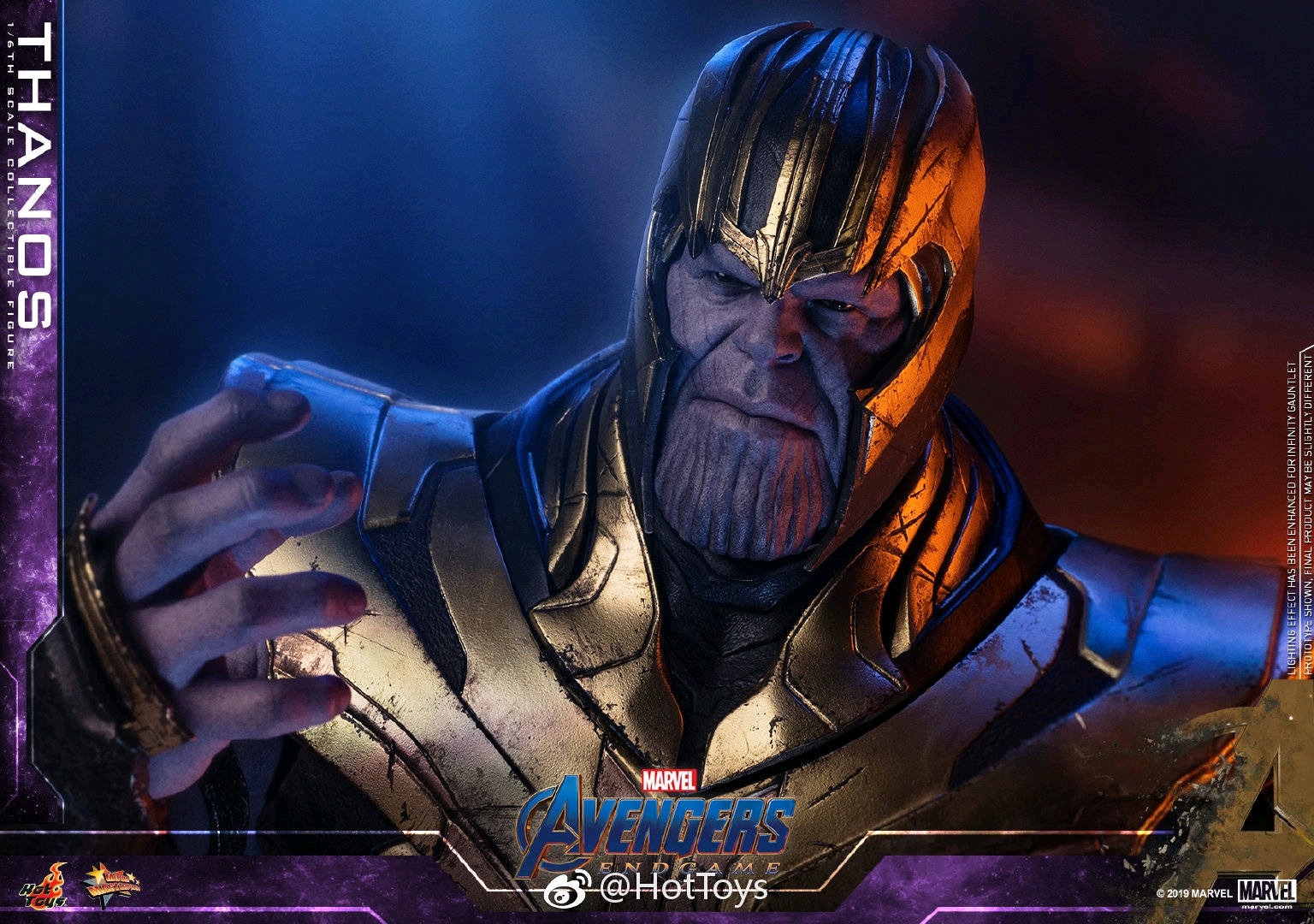 灭霸盔甲造型曝光!复联4新造型!hottoys 灭霸0