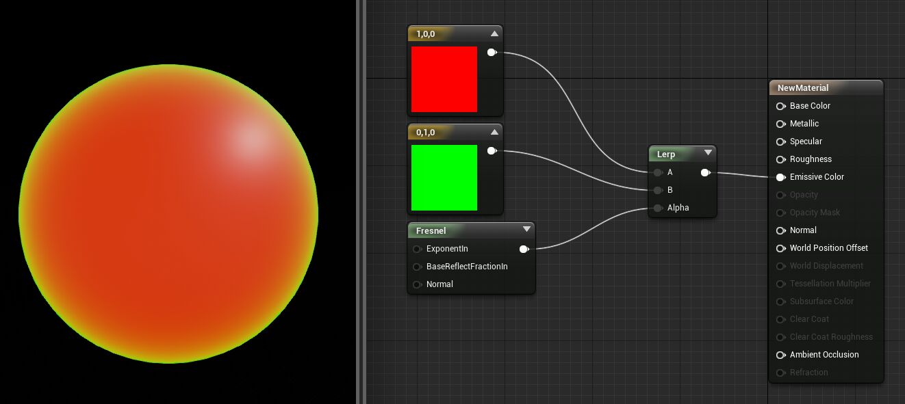 UE4 菲尼尔效果 哔哩哔哩