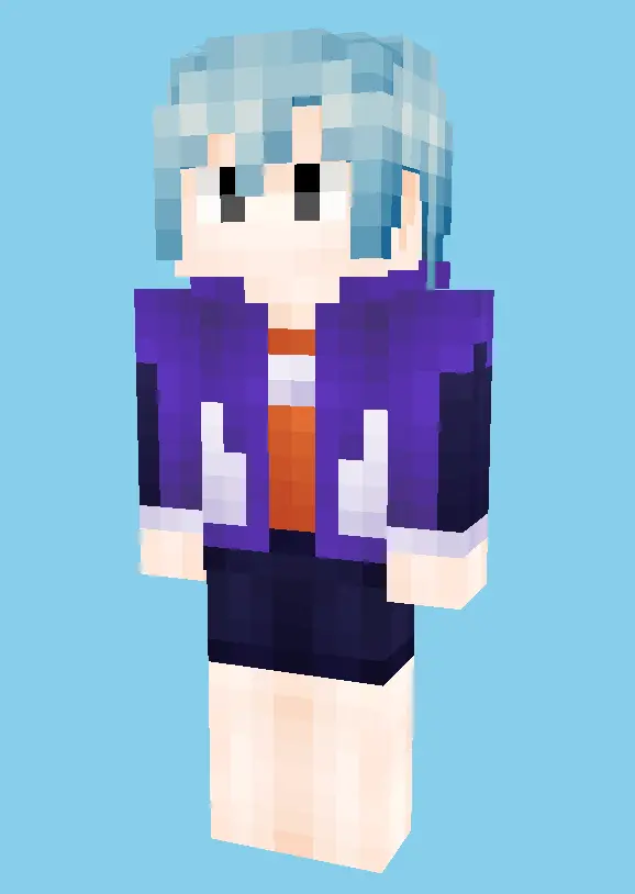 从零开始的minecraft皮肤制作教程 画一件连帽衫 系列第五期 哔哩哔哩