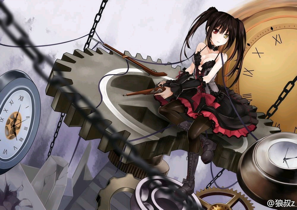 是官方授权的衍生作品里面的反转狂三.