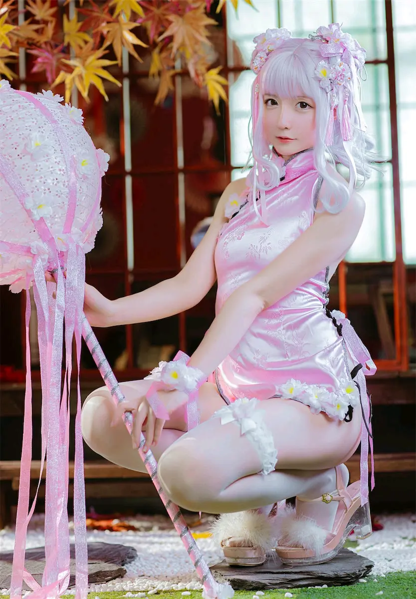 Cosplay 星之迟迟花鸟风月花与旗袍 哔哩哔哩