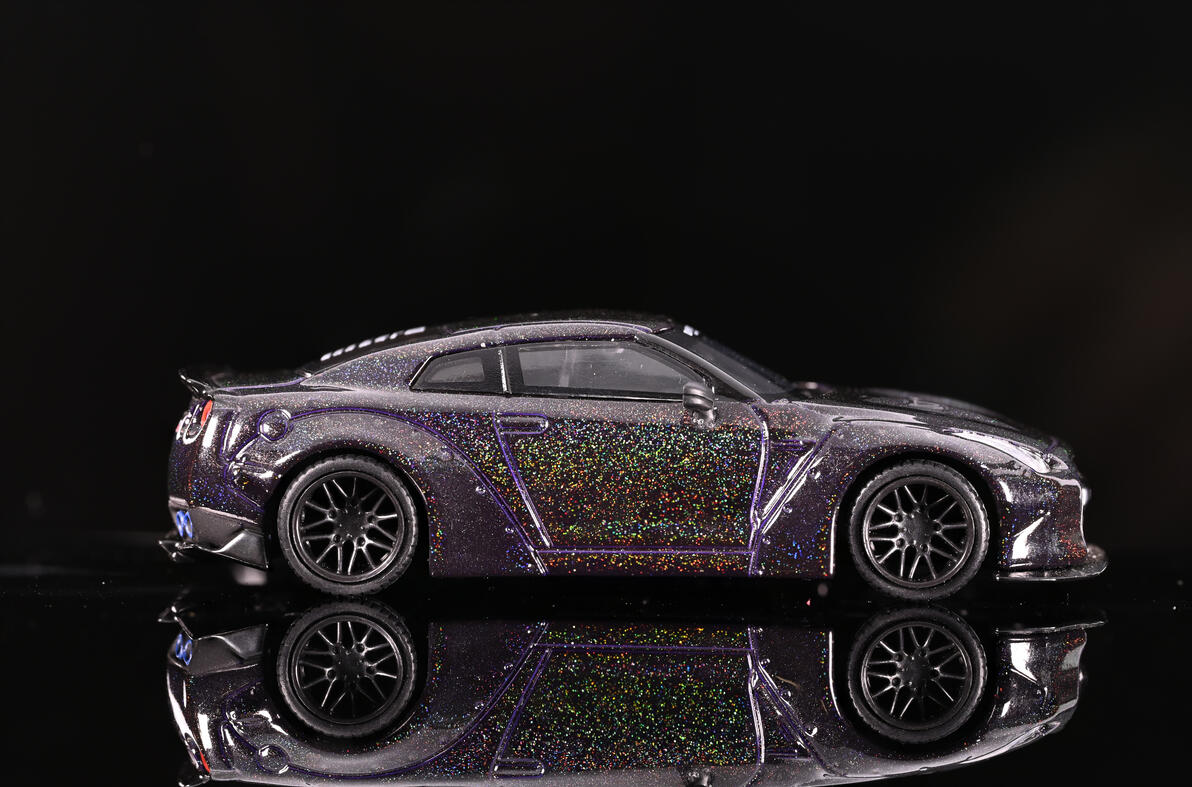 MINIGT 【35#】 LBWORKS Nissan GT-R (R35) Magic Grey - 哔哩哔哩